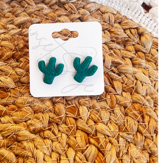 Dark Green Textured Cactus