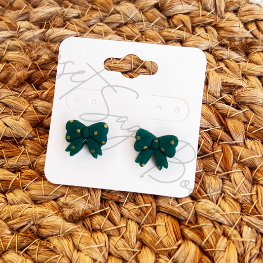 Dark Green Bows