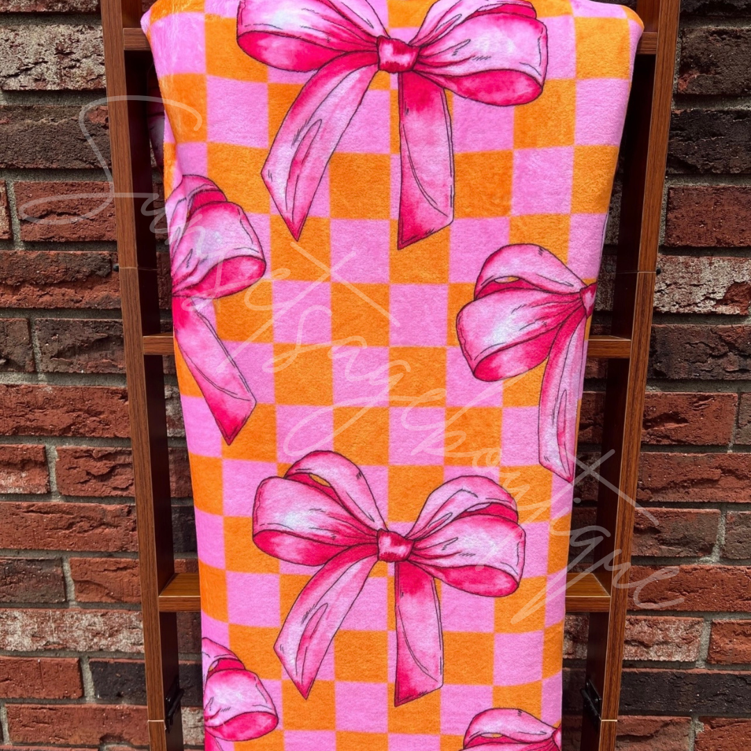 Orange Pink Bow