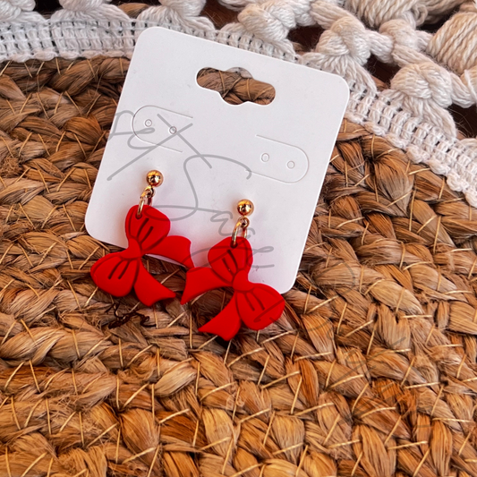 Red Dangle Bows