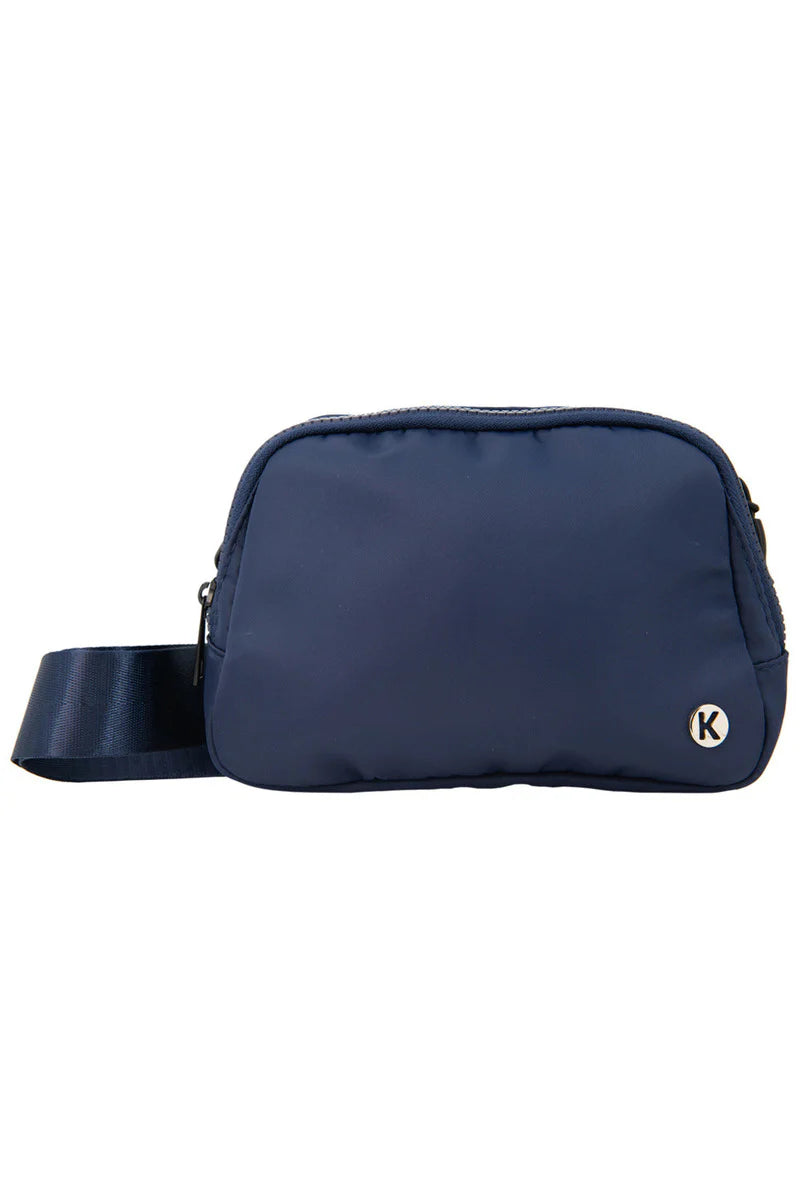 Navy Solid Crossbody Fanny Pack