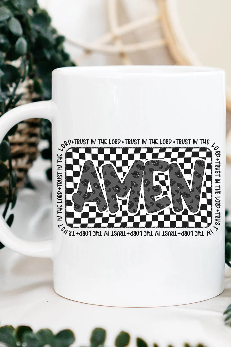 Leopard Luxe Amen Ceramic Mug