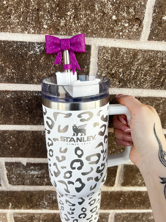 Purple Glitter 3D Bow