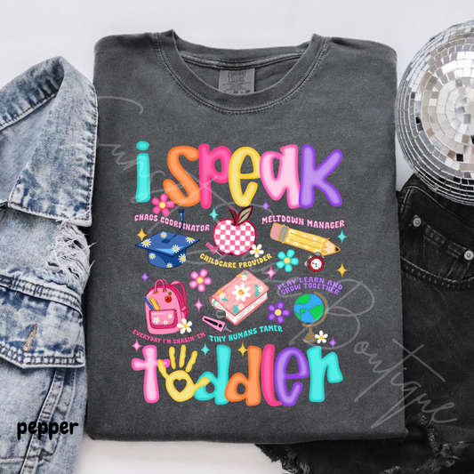I Speak Toddler