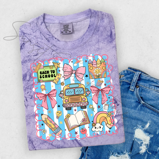 Back to School Pastel Collage