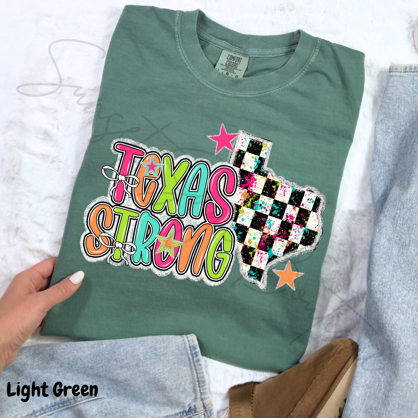 Texas Strong Checkered Colors