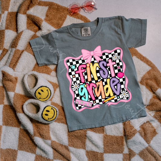 Pink Groovy First Grade