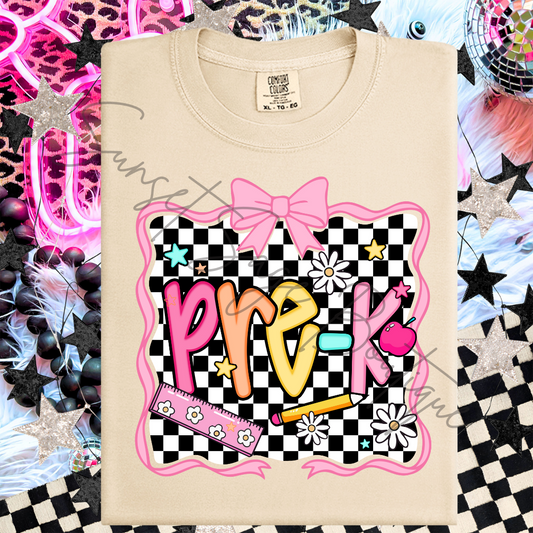 Teacher Pink Groovy Pre-K