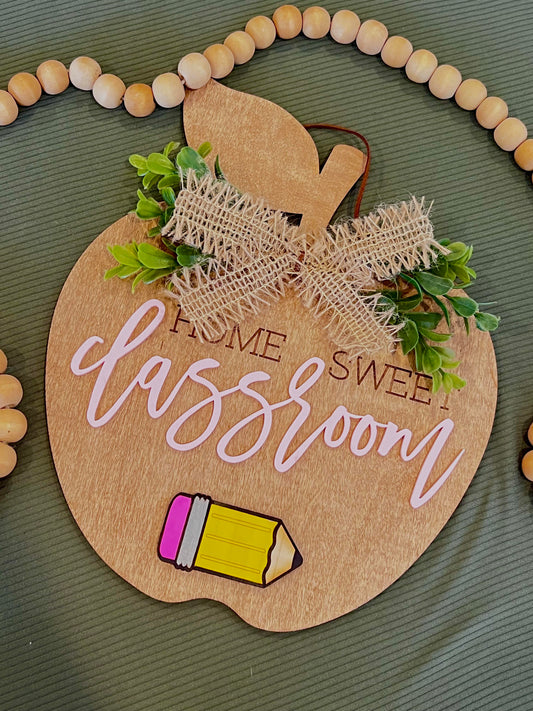 Classroom Wooden Sign