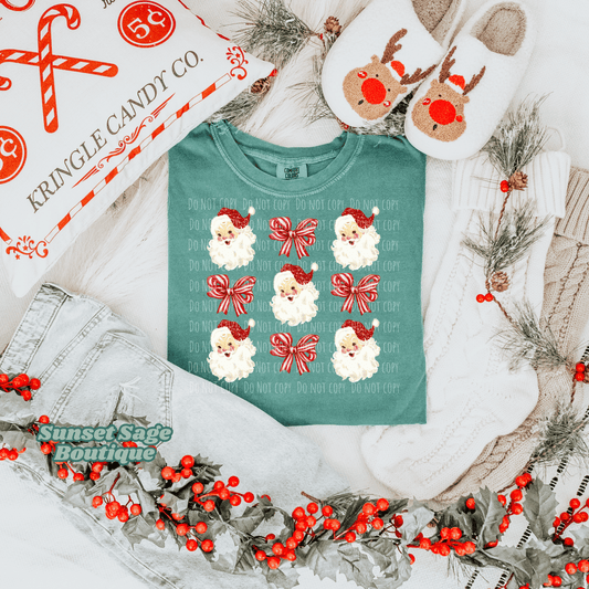 Santa Bow Collage