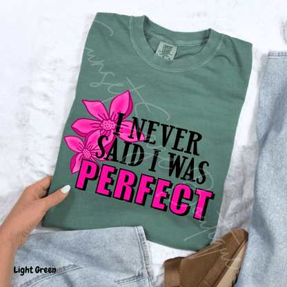 I Never Said I Was Perfect