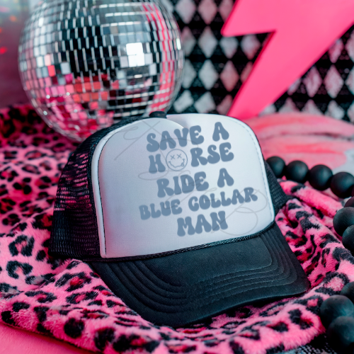 Ride a Blue Collar Man Hat
