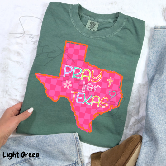 Pray for Texas Checkered