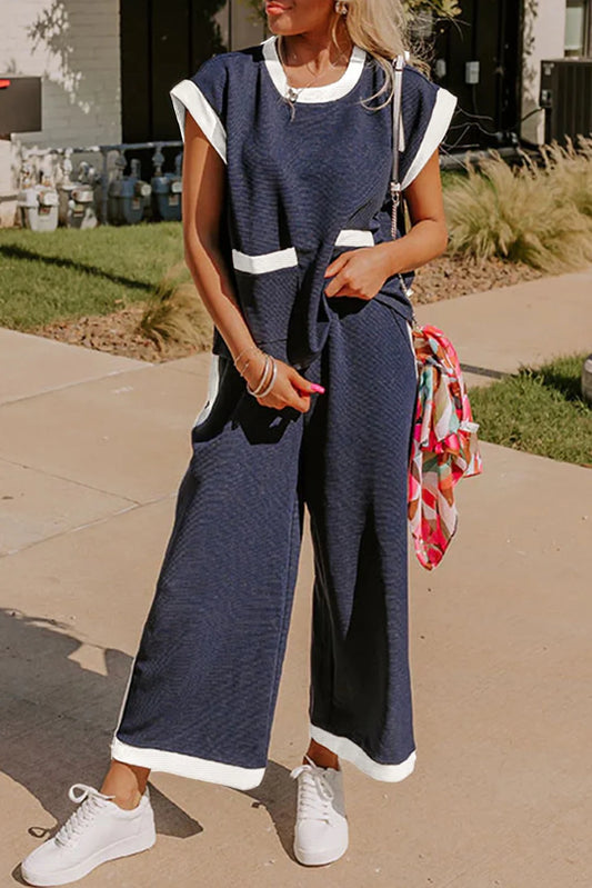 Color block Pant Set