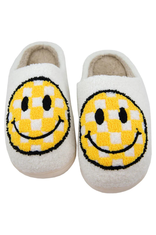 Yellow Checkered Happy Face