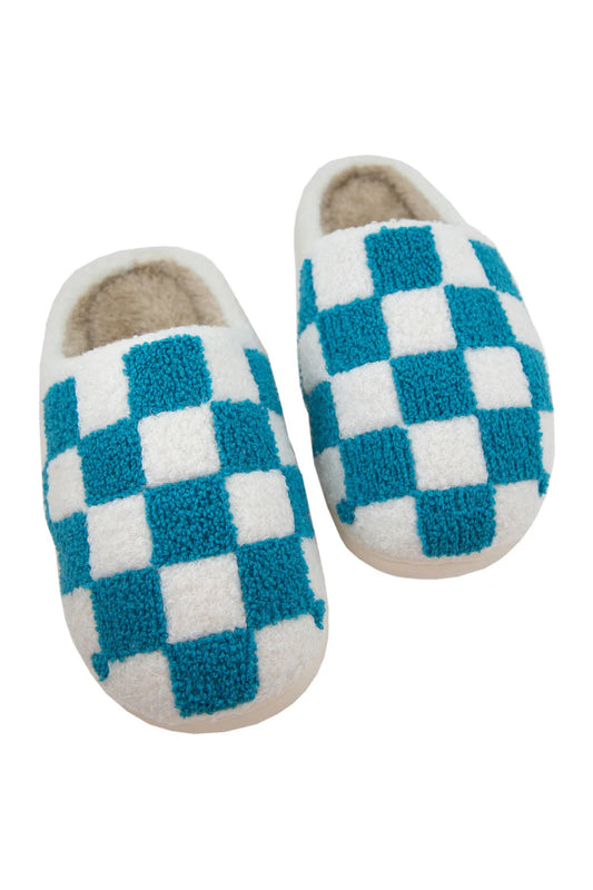 Teal Checkered Pattern